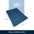 thumbnail image 3 of Toalla Medio Baño Spring Air 70x140 Cm Algodón Ultra Suave Marino Spa Medio Baño, 3 of 7