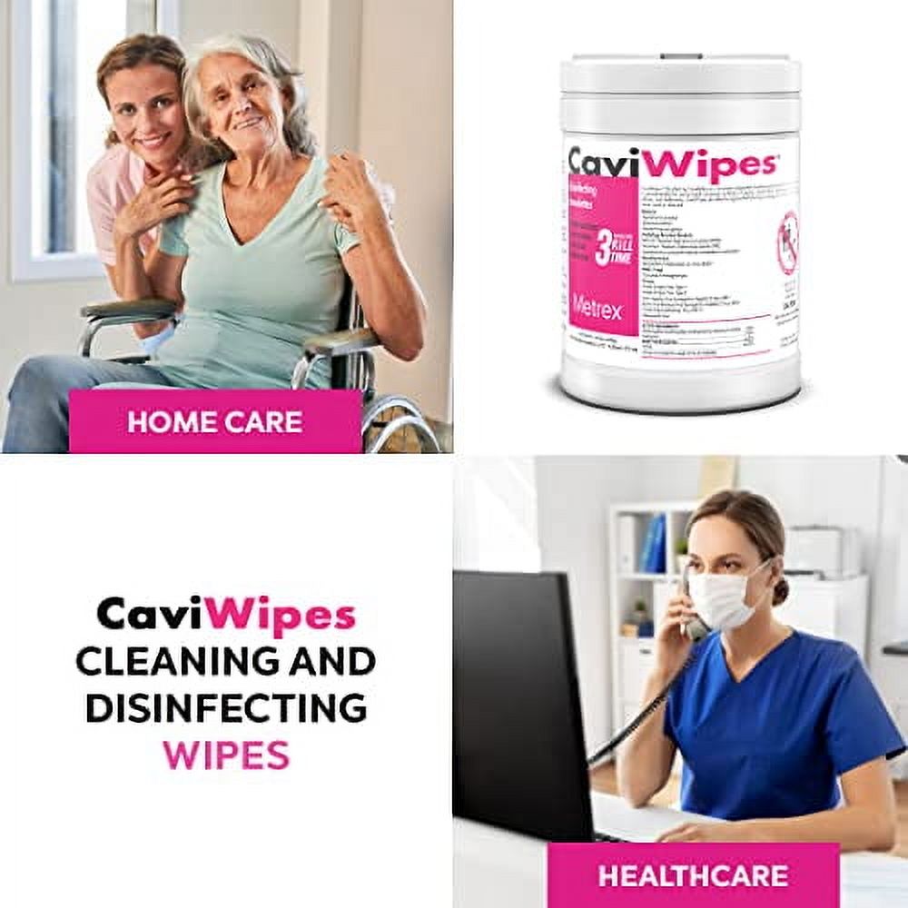 CaviWipes - Disposable Germicidal Cleaner & Healthcare Disinfecting Wipes, 160 Count