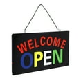 thumbnail image 4 of LED Neon Welcome Open Sign for Business: Lighted Sign Welcome Open  – Indoor Electric Light up Sign for Stores (17 x 10 in) Includes Business Hours and Welcome Open Signs, 4 of 8