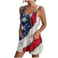 thumbnail image 2 of Nuoqisi Short Rompers for Women Summer Sleeveless Jumpsuit Loose Spaghetti Strap Overalls with Pockets, 2 of 6