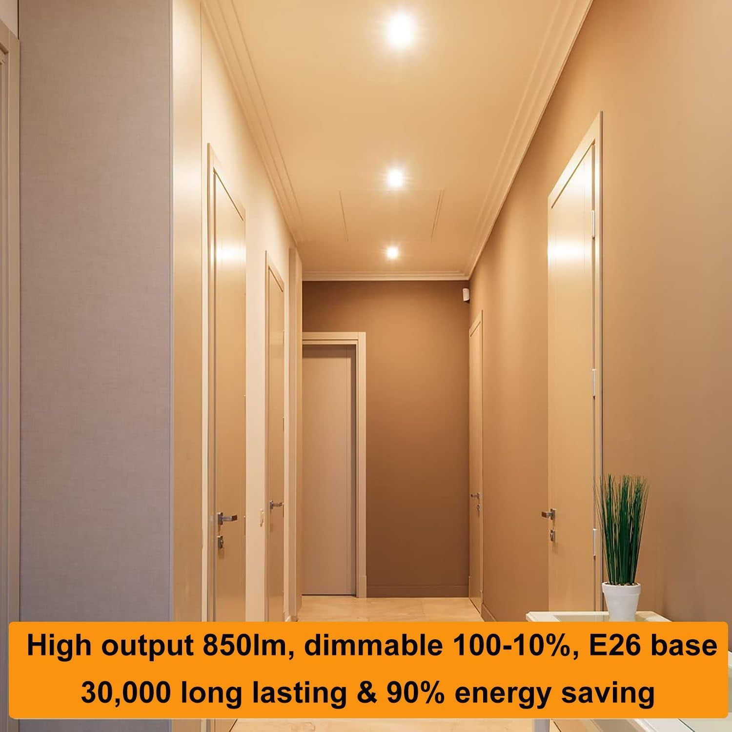 Sinvic PAR30 Short Neck LED Bulb 11W (75W Equivalent) 2700K Warm White Dimmable E26 Flood Light 6 Pack