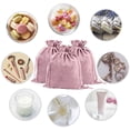 thumbnail image 4 of Koyal Wholesale 8" x 10" Mauve Velvet Drawstring Favor Bags, 25-Pack, 4 of 5