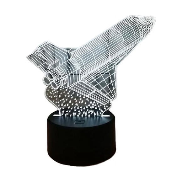 luz nocturna de cohete.