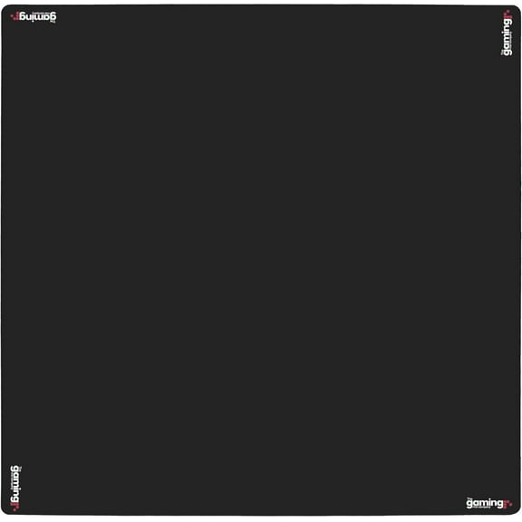 GMC Deluxe Heavyweight Game Mat - Anti Slip Noise Reduction Rubber Playmat - Mahjong, Dominoes & Poker Card Gaming Mat - Waterproof Gaming Tabletop Cover (33 X 33 Inches) - Black