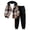 IWYTQP18 Brown, variant on UYYX Baby Outfits Young Boys Layered Plaid Hood Jacket Loose Fit Jogger Pants Suit Comfort Spring Boys Clothing（Brown,9-10 Years）