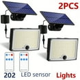 thumbnail image 2 of Lámpara de patio tipo split alimentada por energía solar, iluminación exterior con control remoto, lámpara de inducción del cuerpo humano, 2 of 3