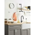 thumbnail image 4 of Amerock Benton Transitional Double Prong Polished Chrome Wall Hook, 4 of 9