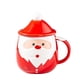 thumbnail image 1 of Taza de café de cerámica de 500 ml con tapa de Papá Noel, regalo de Año Nuevo para adultos. D, 1 of 8