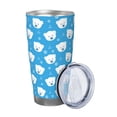 thumbnail image 2 of KLL Cute Polar Bear Print 40oz Stainless Steel Insulated Car Cup with Spillproof Lid - Keep Your Drink Hot or Cold on the Go-Without Straw, 2 of 8