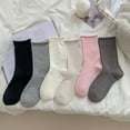 thumbnail image 3 of SKOLA Women's Crew Socks,Casual Cotton Soft Comfy Breathable Dress Socks for Girls 6 Pack,Above Ankle Wear, 3 of 10