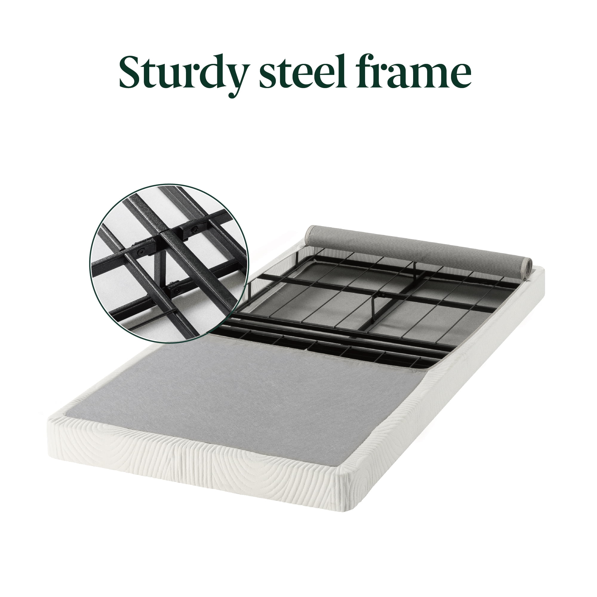 Amazon.com: ZINUS 4 Inch Box Spring with Cover, No Assembly