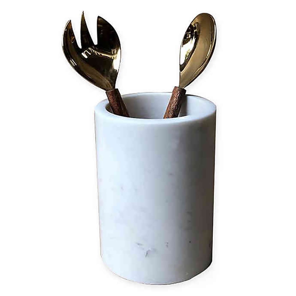 Artisanal Kitchen Supply Marble Utensil Holder