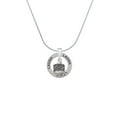 thumbnail image 2 of Delight Jewelry Silvertone Celtic Knot Band Spinner Laugh Ring Charm Necklace, 18", 2 of 4