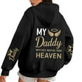 thumbnail image 2 of My Daddy Watches Over Me From Heaven Hoodies for Women Memorial Hoodie Graphic Hooded Sweatshirt Pullover with Pockets, 2 of 6