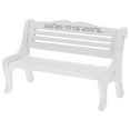 thumbnail image 1 of Miniature DIY Bench Wooden Bench Mini Park Bench Small Figurine Display Bench, 1 of 9