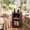 Walnut, variant on Aisword Round End Table Set of 2 with Charging Station, Fluted Accent Side Table with Sliding Door and Adjustable Shelf, Nightstand for Small Space, Black