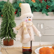 Doll Wine Bottle Cover Cute Red Wine Bottle Decorative Bag Christmas Table Atmosphere Decorations