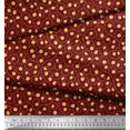 thumbnail image 2 of Soimoi Poly Georgette Fabric Artistic Leaves Print Sewing Fabric Yard 52 Inch Wide, 2 of 5