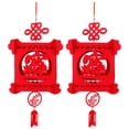 thumbnail image 4 of Linterna Cuadrada, Ornamento Tradicional Chino De Textura Uniforme, Linterna Colgante, Para El Día De Año Nuevo, Recepción De Apertura, Boda, Festival De Primavera Chino ANGGREK No, 4 of 8