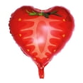 thumbnail image 1 of Globos de aluminio con forma de fruta, para decorar fiestas, de Mylar metálico, 46 cm (fresa), 1 of 5