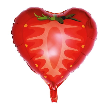 DEMACRIO 1Pack Red Strawberry Shaped Aluminum Foil Balloon for Kids and Party Organizers