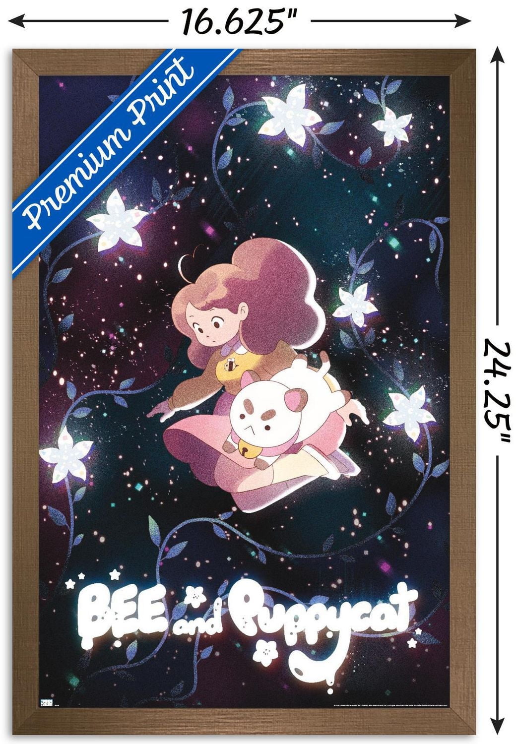 Bee And Puppycat - Space Flowers Key Art Wall Poster, 22.375" x 34"