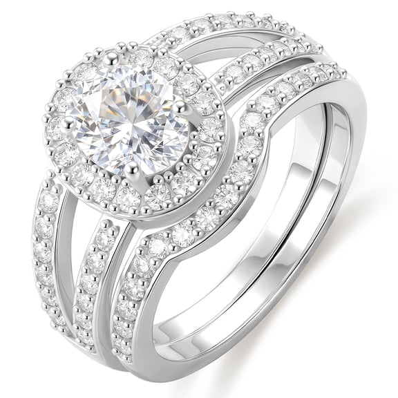 APSVO S925 Sterling Silver Plated Oval Wedding Rings for Women CZ Eternity Promise Band Engagement Rings Set Birthday Mothers Day Jewelry Gifts Her Mom Wife Girlfriend Adults Ideas