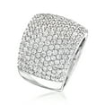 thumbnail image 5 of Ross-Simons 3.60 ct. t.w. Pave CZ Wide Ring in Sterling Silver, Women's, Adult, 5 of 5