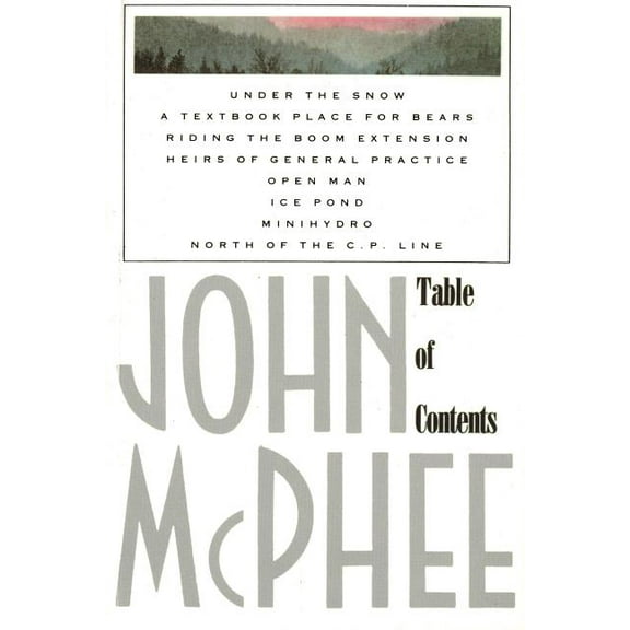 Table of Contents, (Paperback)