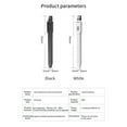 thumbnail image 4 of TFixol Compact Bluetooth Digital Wind Instrument with 10 Tones, Headphone/Speaker Support, and App Connectivity - Black DC02 (Built-in Battery), 4 of 7