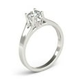 thumbnail image 3 of 14k White Gold Prong Set Solitaire Diamond Engmt Ring 1/2 cttw SZ 8.5, 3 of 4