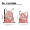 thumbnail image 4 of Kdxio Corals Print Drawstring Backpack Bag,Waterproof Draw String Back Sack, Gym Drawstring Bags Swim Bag For Unisex, 4 of 9