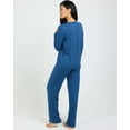 thumbnail image 3 of Real Essentials 2 Pack: Women's Pajama Set - Choose from Short Sleeve with Pocket or Long Sleeve without Pocket, 3 of 7