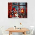 thumbnail image 3 of JEUXUS  Christmas Canvas Wall Art Prints Window Snow Scene Picture for Holiday Decor, 3 of 5