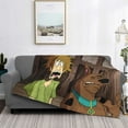 thumbnail image 3 of Saiise Scooby-Doo Ar Throw Blanket 80"x60" ,Soft Lightweight Cozy All Season Blanket for Bed,Couch,Car, 3 of 8