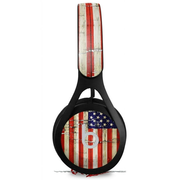 Skin Decal Wrap for Beats EP Painted Faded and Cracked USA American Flag HEADPHONES NOT INCLUDED