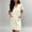 White, variant on Womens Elegant Double Pocket Dress V Neck Mini Fashionable Casual Dress, XL