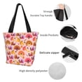 thumbnail image 4 of Fotbe Happy Thanksgiving Turkey Bolsa de Playa con Estampado, Bolsa de Hombro, Bolsa de Mano Espaciosa, Bolsa de Viaje Ligera, Bolsa de Compras Versátil, 4 of 6