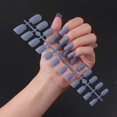 thumbnail image 1 of Uñas postizas mate, 24 Uds., cabeza cuadrada, pegamento de prensa esmerilado en puntas de uñas postizas, Ballet, cubierta completa desmontable, uñas artificiales Tan Jianjun unisex, 1 of 2