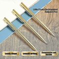 thumbnail image 5 of 26 PCS Metallic Pens Slim Ballpoint Pens Black Ink 1 mm Medium Point Retractable Pens for Students Teachers (Gold), 5 of 5
