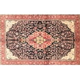 thumbnail image 1 of Ahgly Company Machine Washable Indoor Rectangle Traditional Brown Red Area Rugs, 2' x 4', 1 of 7