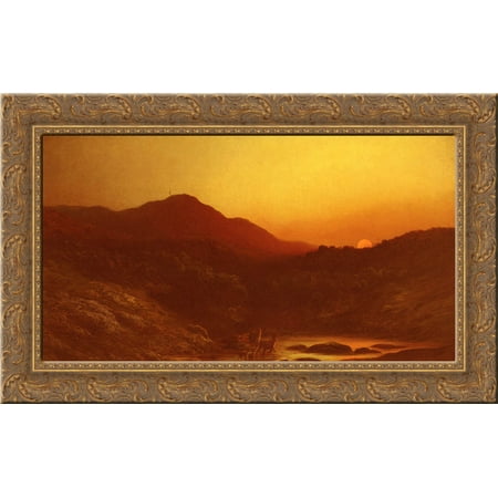 A Souvenir from Scotland 24x16 Gold Ornate Wood Framed Canvas Art by Gustave