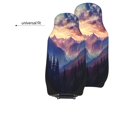 thumbnail image 6 of KAKALAD Sunset Mountains With Trees Mountain 02 Car Accessories Seat Covers Set Vehicle Seat Covers Universal Front Seats Protector 2 Pcs, 6 of 9