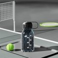 thumbnail image 4 of Botella deportiva de plástico a prueba de fugas con asa para gimnasio, yoga, fitness y ejercicio., 4 of 6