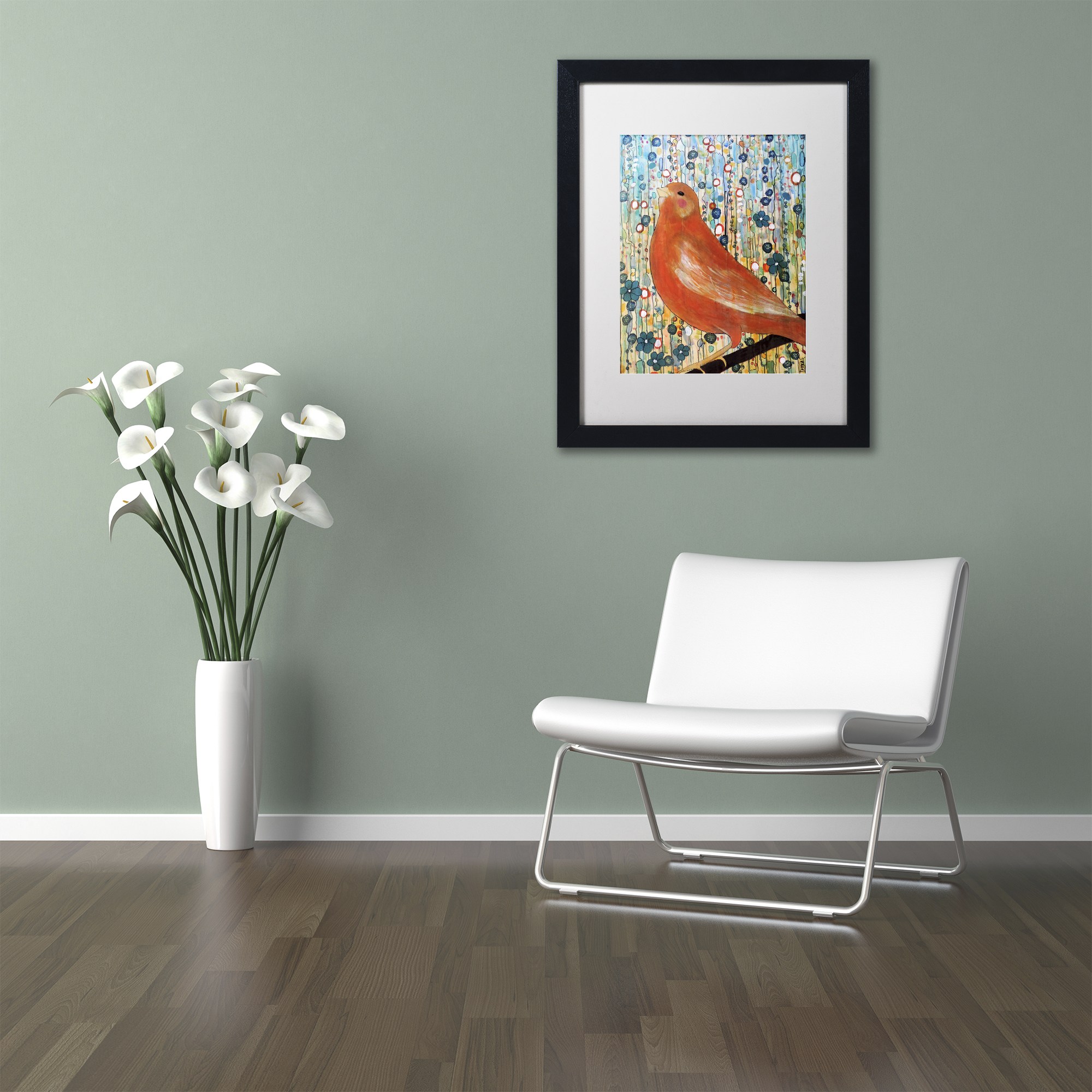 Sylvie Demers 'Serenade' Matted Framed Art