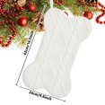 thumbnail image 4 of Yuarrent Bolsas de regalo de decoración de árbol de Navidad de poliéster para regalos navideños que representan deseos navideños Kits de decoración para fiestas blanco, 4 of 6