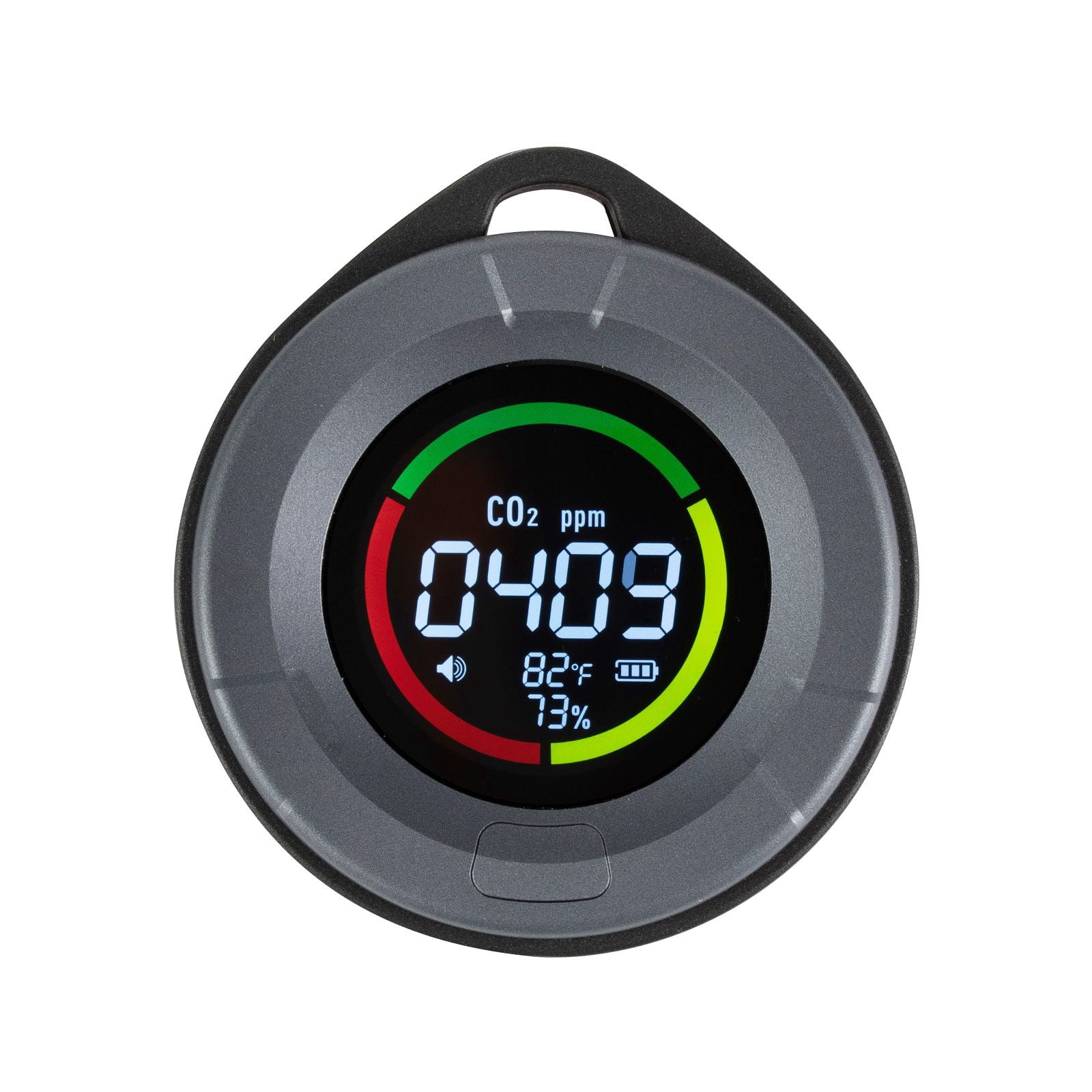 Carbon Dioxide Monitor Indoor Air Quality Tester with CO2 Detector, Temperature Humidity Display, Portable Rechargeable Air Quality Monitor for Home Office Bedroom Classroom Greenhouse