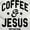 White, variant on Coffee & Jesus Christ Religious Faith Women's Long Sleeve T Shirt Brisco Brands S