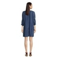 thumbnail image 5 of The Pioneer Woman 3/4 Smocked Sleeve Drop Shoulder Dress, Women's, Sizes XS-3X, 5 of 7