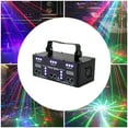 thumbnail image 6 of Miumaeov Professional DJ Stage Lights with 15LED Full-color RGB Beads Sound Activated Club Lights Support DMX with 21Lens Remote Control Disco Strobe Stage Patterns Lights for Parties Bars Clubs, 6 of 16